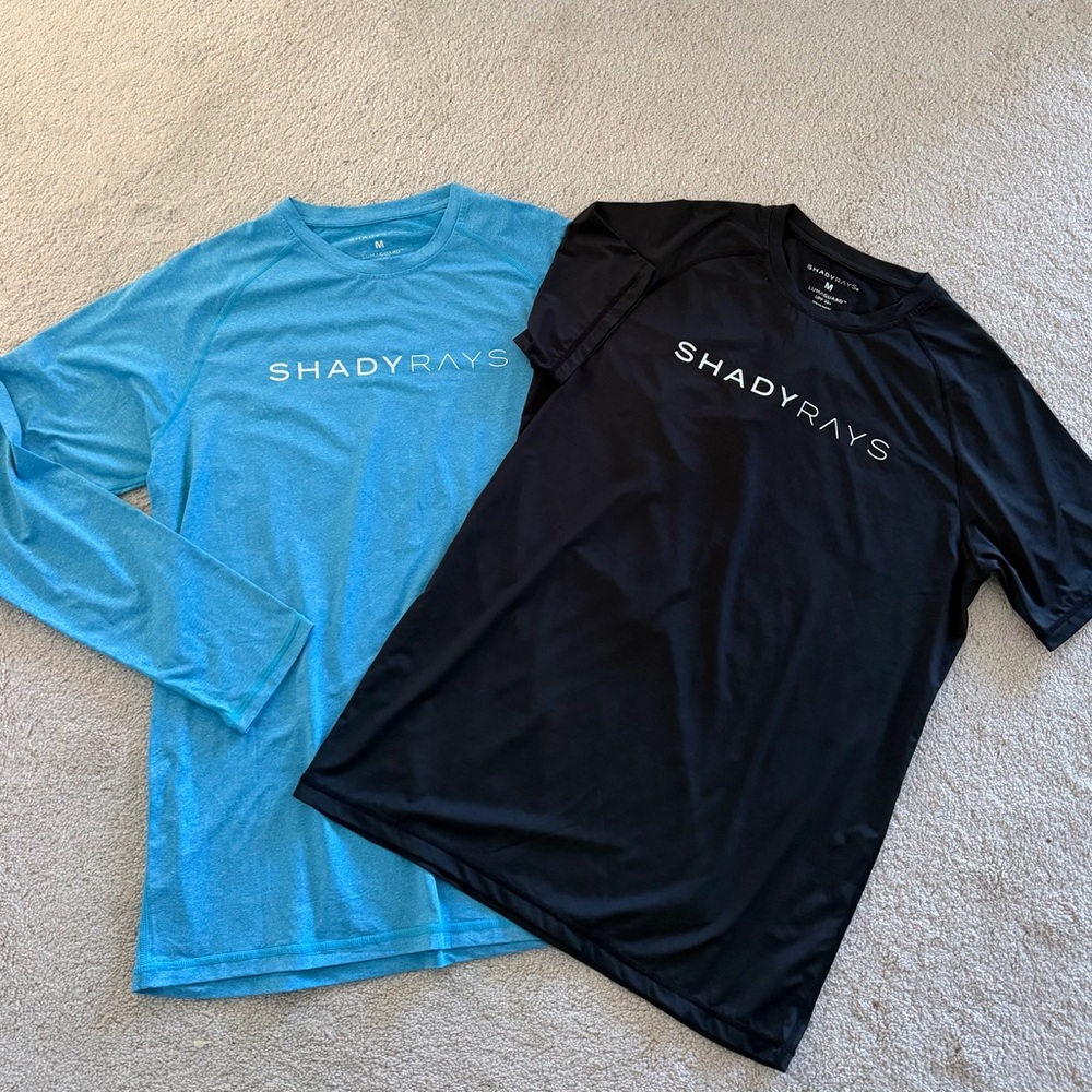 Bundle 2 Shady Rays Men’s SPF Sun Shirt Rash Guards